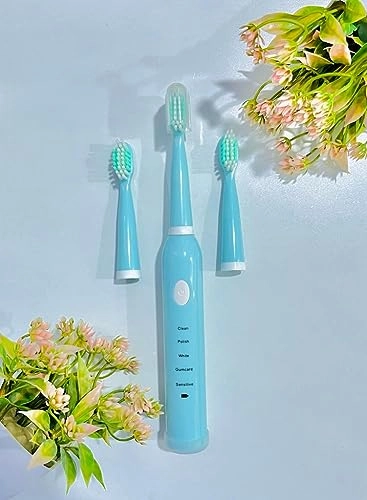 Sonic Electric Tooth Brush - 5 Modes 3 Brush Heads Rechargeable