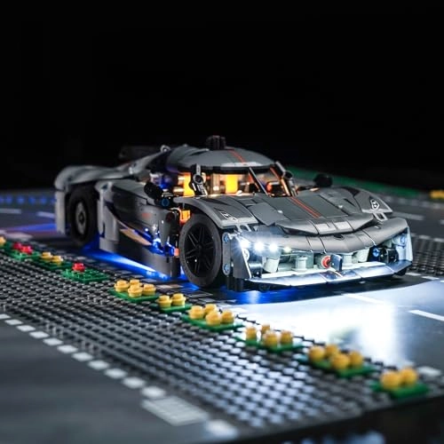 LED Lighting Kit for Koenigsegg Jesko Absolut Grey Hypercar 42173 - Lego