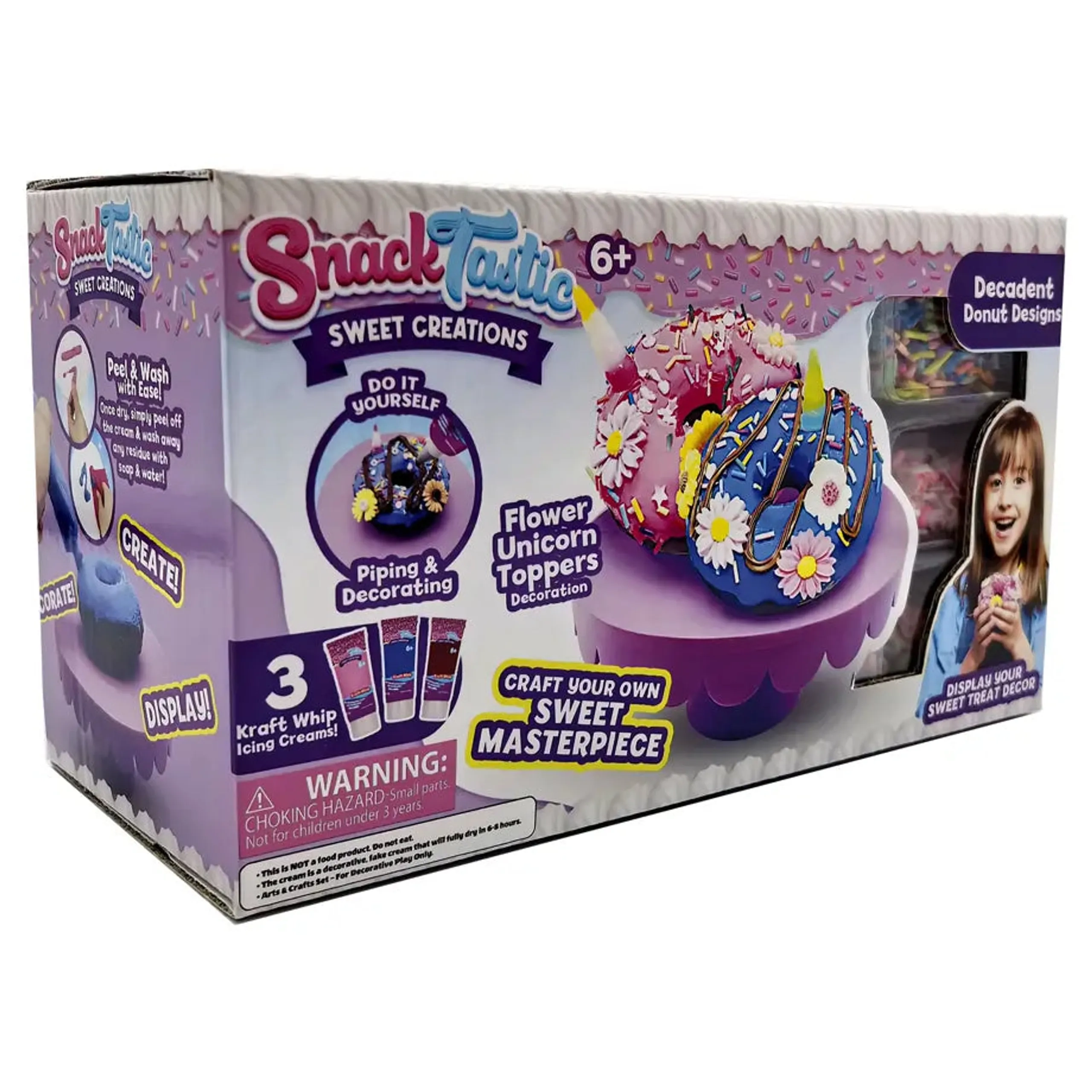 Sweet Creations DIY Kit - Suitable for 6 years & above Includes colorful toppings and tools