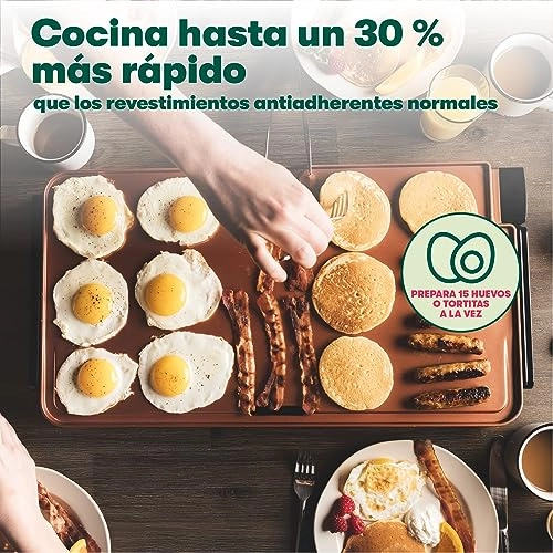 XL Electric Ceramic Titanium Griddle - 1500W 56 cm