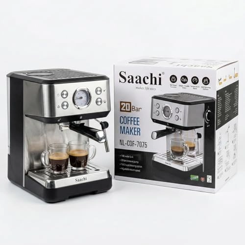 20-Bar Coffee Maker - Milk Frother Hot Water Function