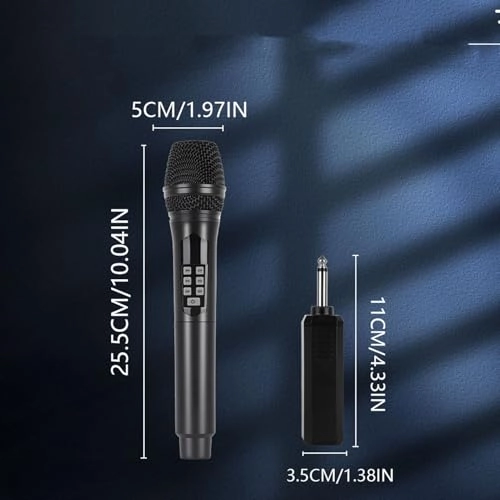 Wireless Handheld Microphone System - 2 x Microphone 2.4G