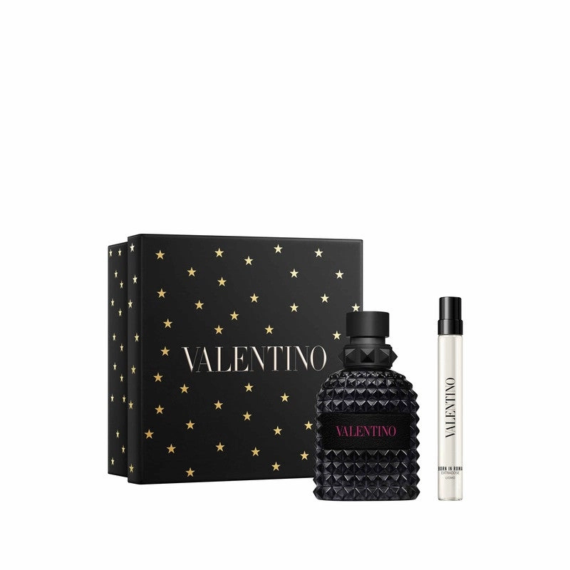VALENTINO Born In Roma Uomo Extradose - Eau de Parfum Intense full-size bottle and a travel spray Gift Set