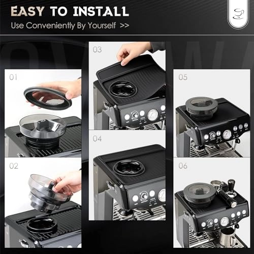 Silicone Coffee Machine Pad - Black Compatible with Breville 870/880