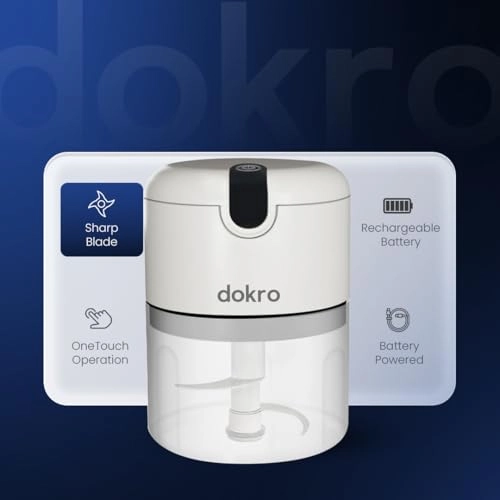 Mini Electric Chopper - 250 Millimeters Rechargable Battery Powered(1200mAH LI)