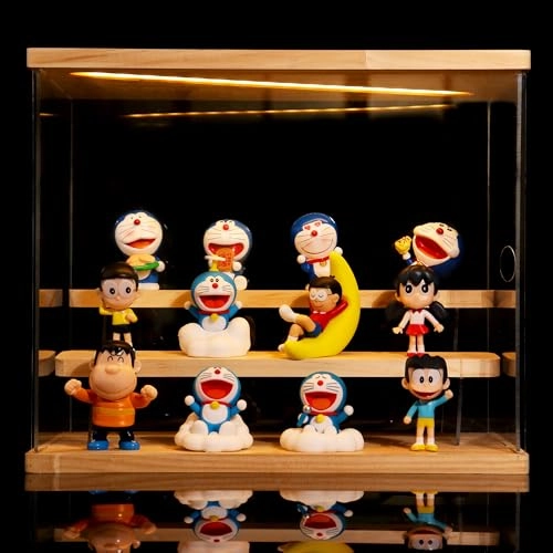 Acrylic LED Display Case - Wood