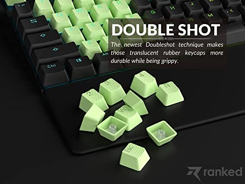 Rubber Keycap Set - OEM Profile Pistachio 23 Keys