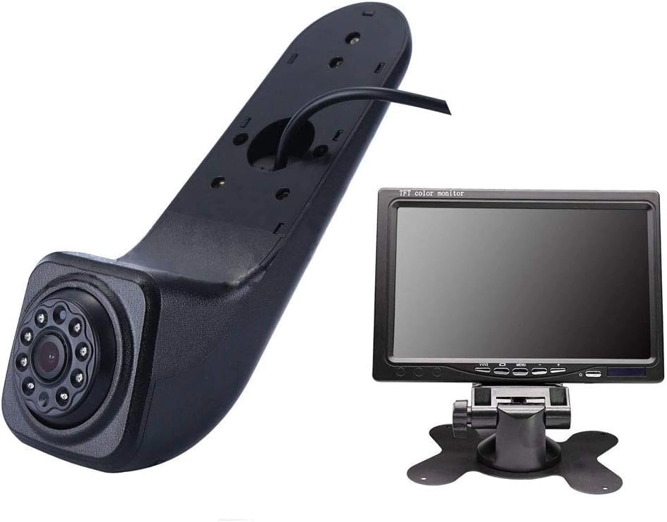 Rear View Mirror Monitor - 4.3 Inch Wired + Brake Light Camera - 1280 x 720 Night vision