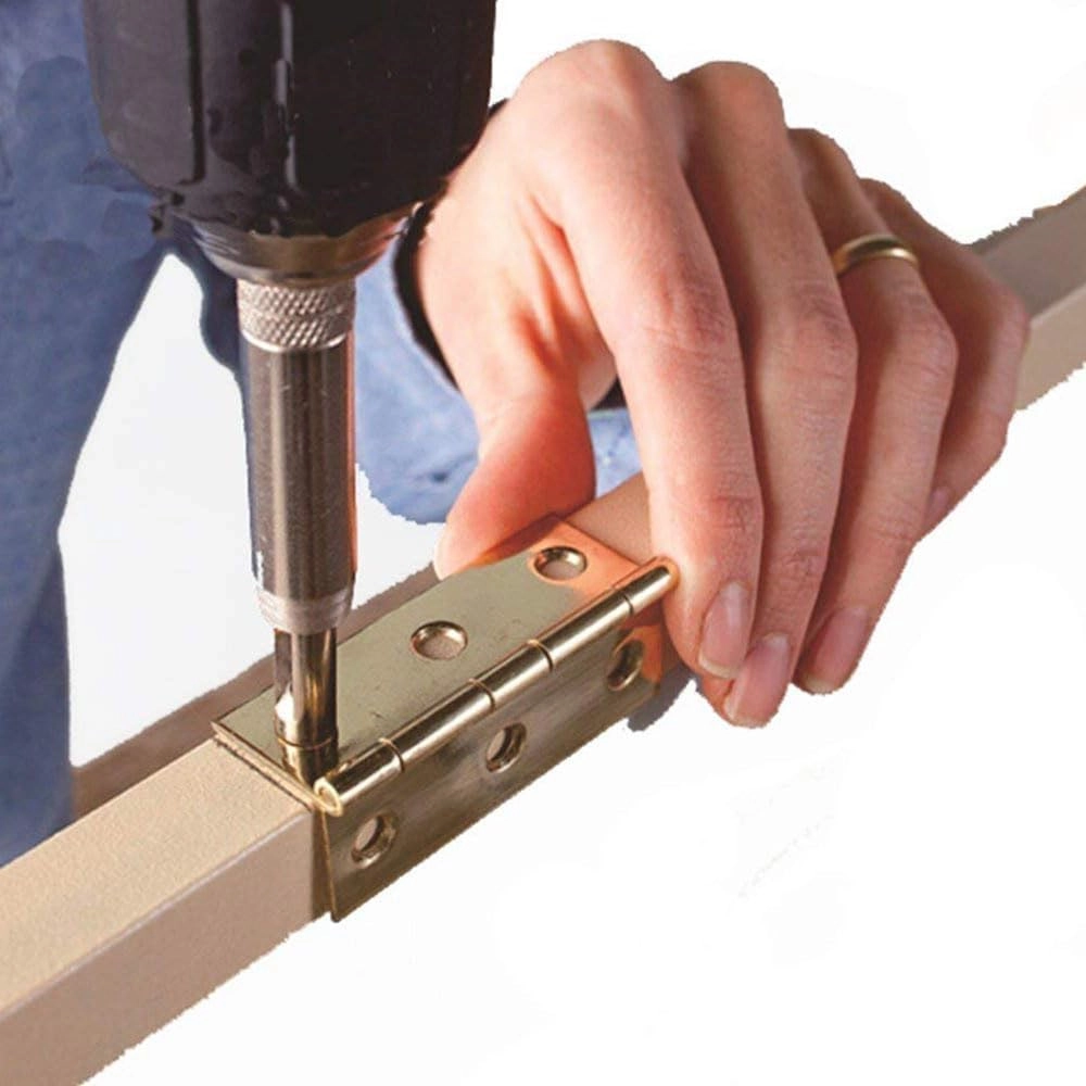 Self Centering Hinge Drill Bits Set - high-speed steel and a brass body with electroplating 4Pcs 2mm 2.8mm 3.5mm 4.5mm