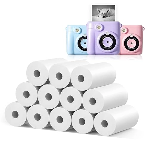Instant Print Camera Paper - 12 Rolls 2.2*1 inches