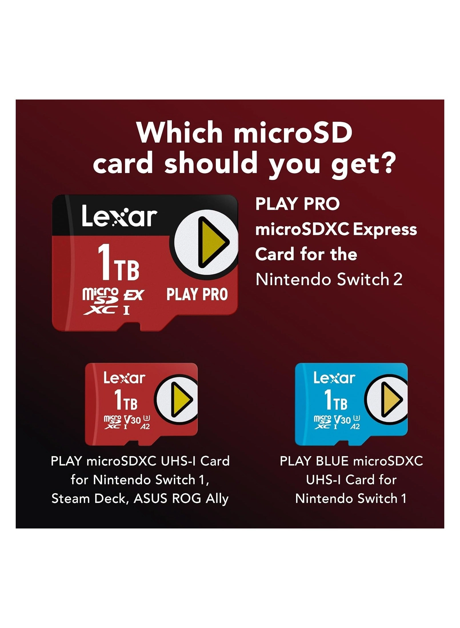 Play Pro MicroSDXC Express Card - 256GB