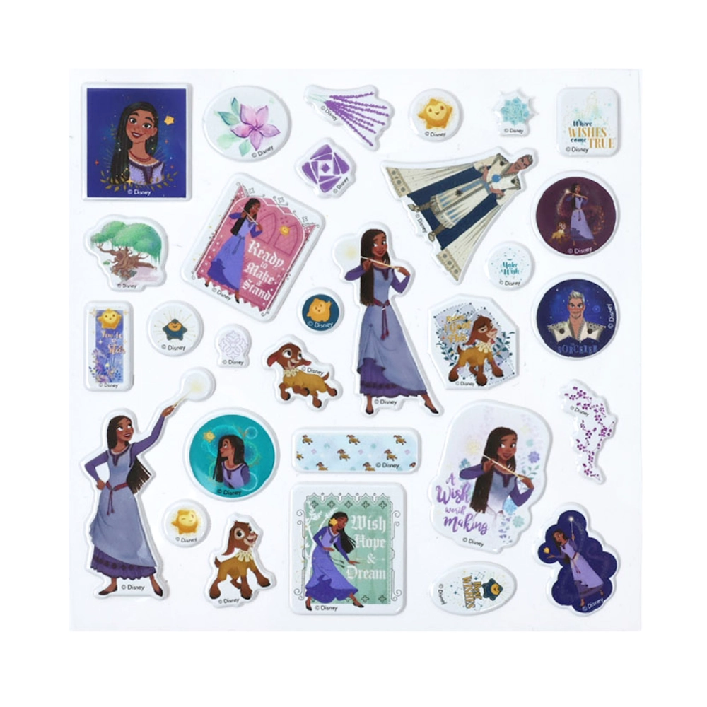 Wish Activity Sticker Book Puffy 30 pcs