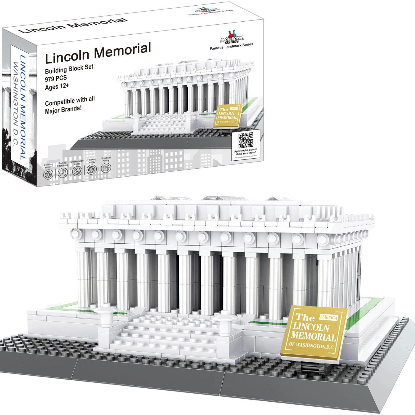Apostrophe Games Lincoln Memorial - Washington D.C. 979 pcs