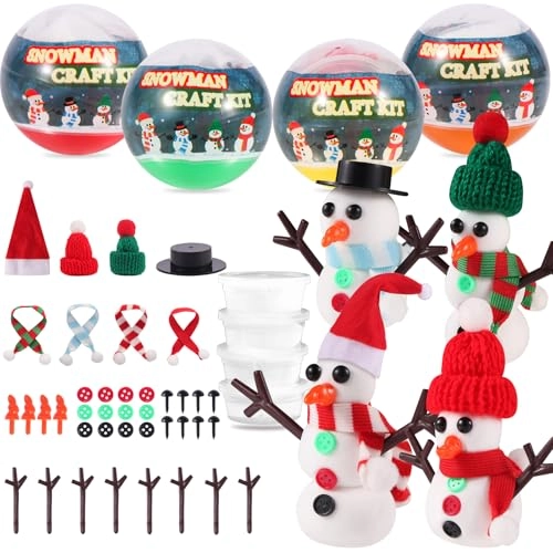 Build a Snowman Craft kit - 4 Pack