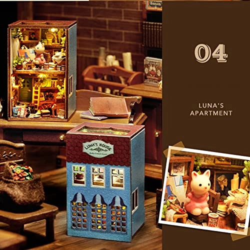 Miniature Wooden Dollhouse Furniture Kit - Creative Room 1:24