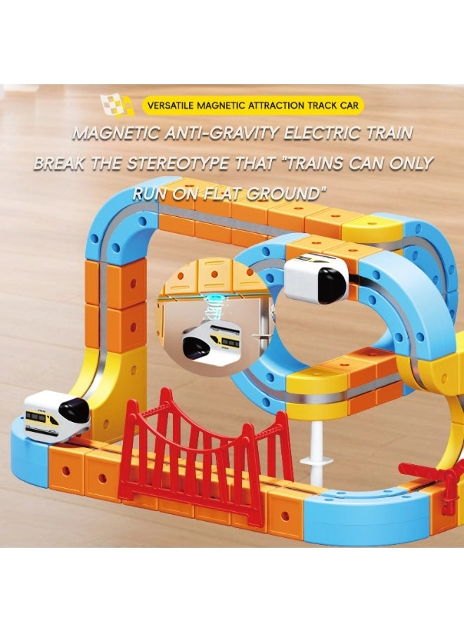 Versatile Magnetic Track Car Set - 86 pcs