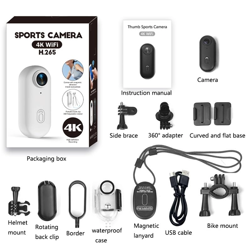 Mini Sports Camera - 4K 30FPS