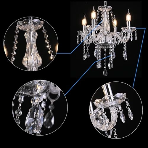 Crystal Chandelier - K9 H18" x D18"