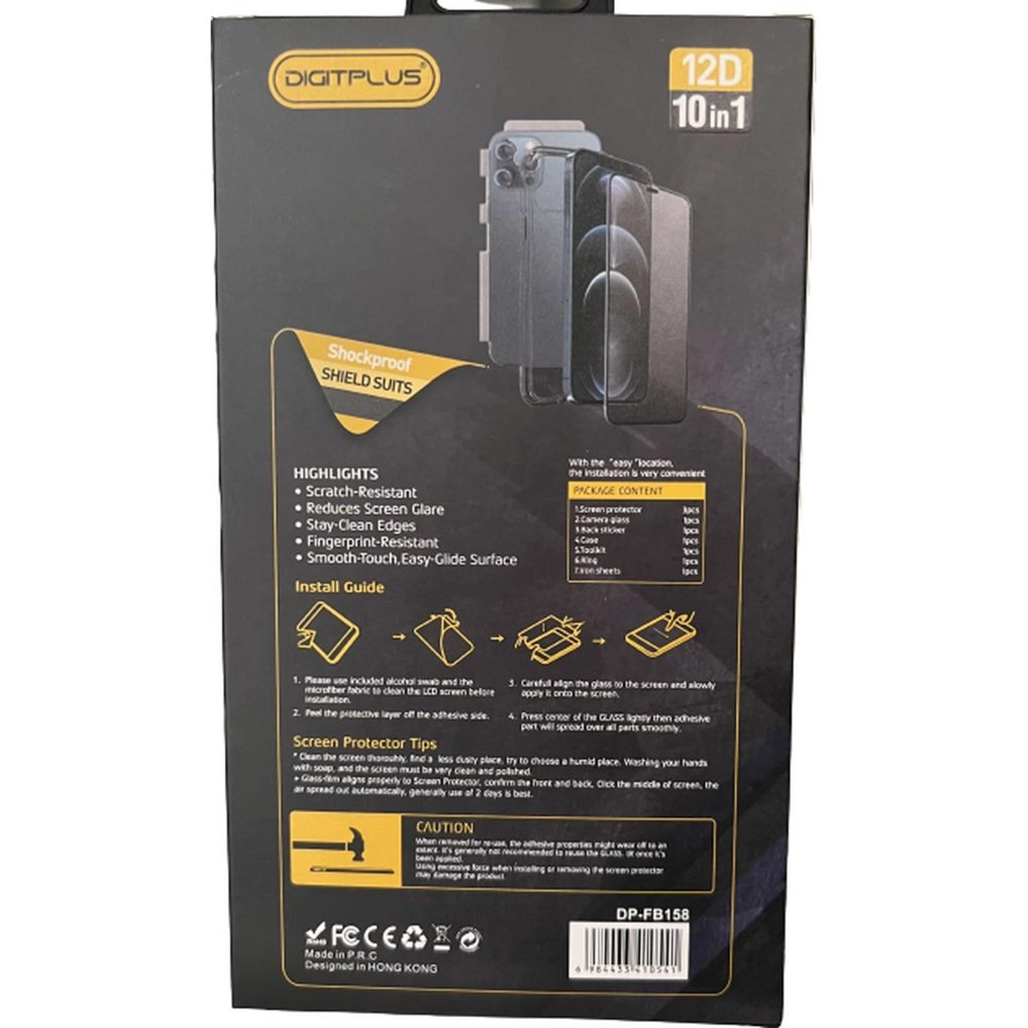 Case + Screen Protector Front And Back for iPhone 13 Pro Max