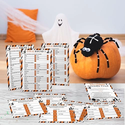 Halloween Feud Game - 15 years and up 18 pieces