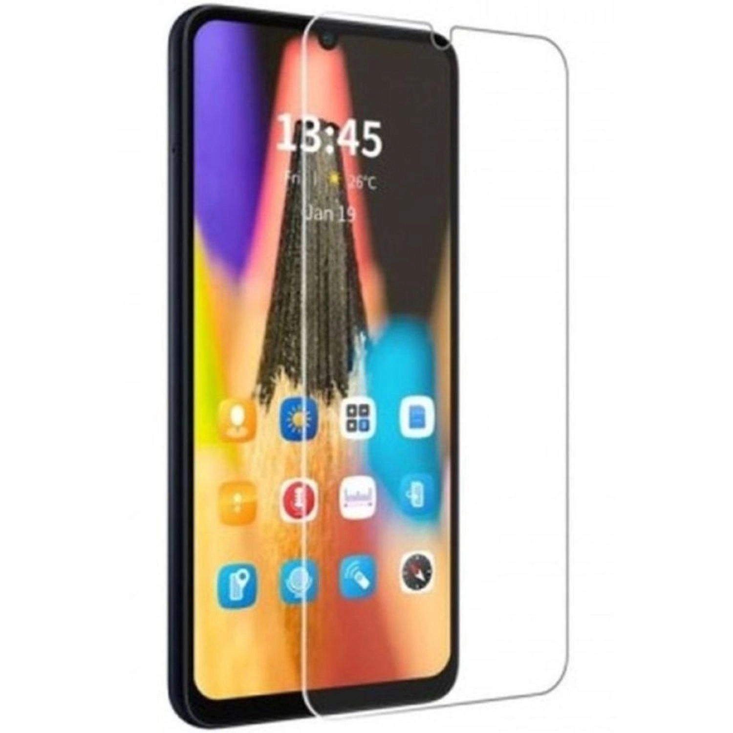 GRABIT Clear Tempered Glass Screen Protector for Samsung Galaxy A06