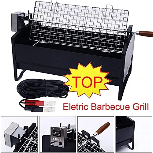 Portable Folding Stainless Steel Electric Grill - Charcoal Electric