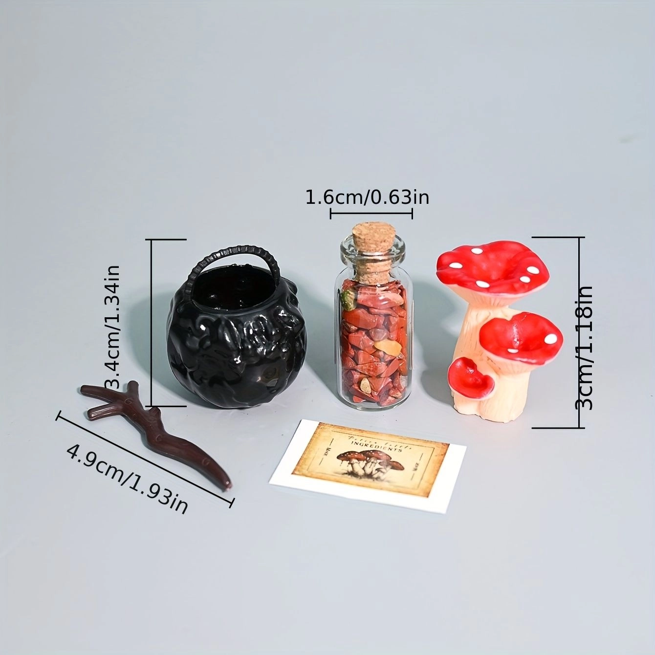 Generic devil's lemonstone-yellow bottle - Miniature Magic Stone Ornament