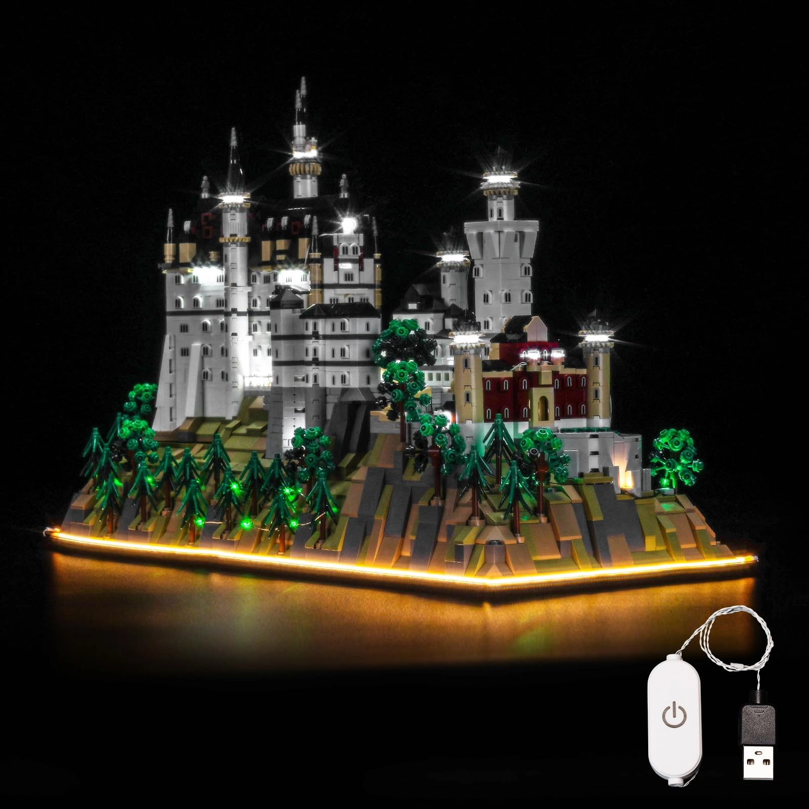 BrickBling 21063 Neuschwanstein Castle - Touch Dimmer Switch USB powered