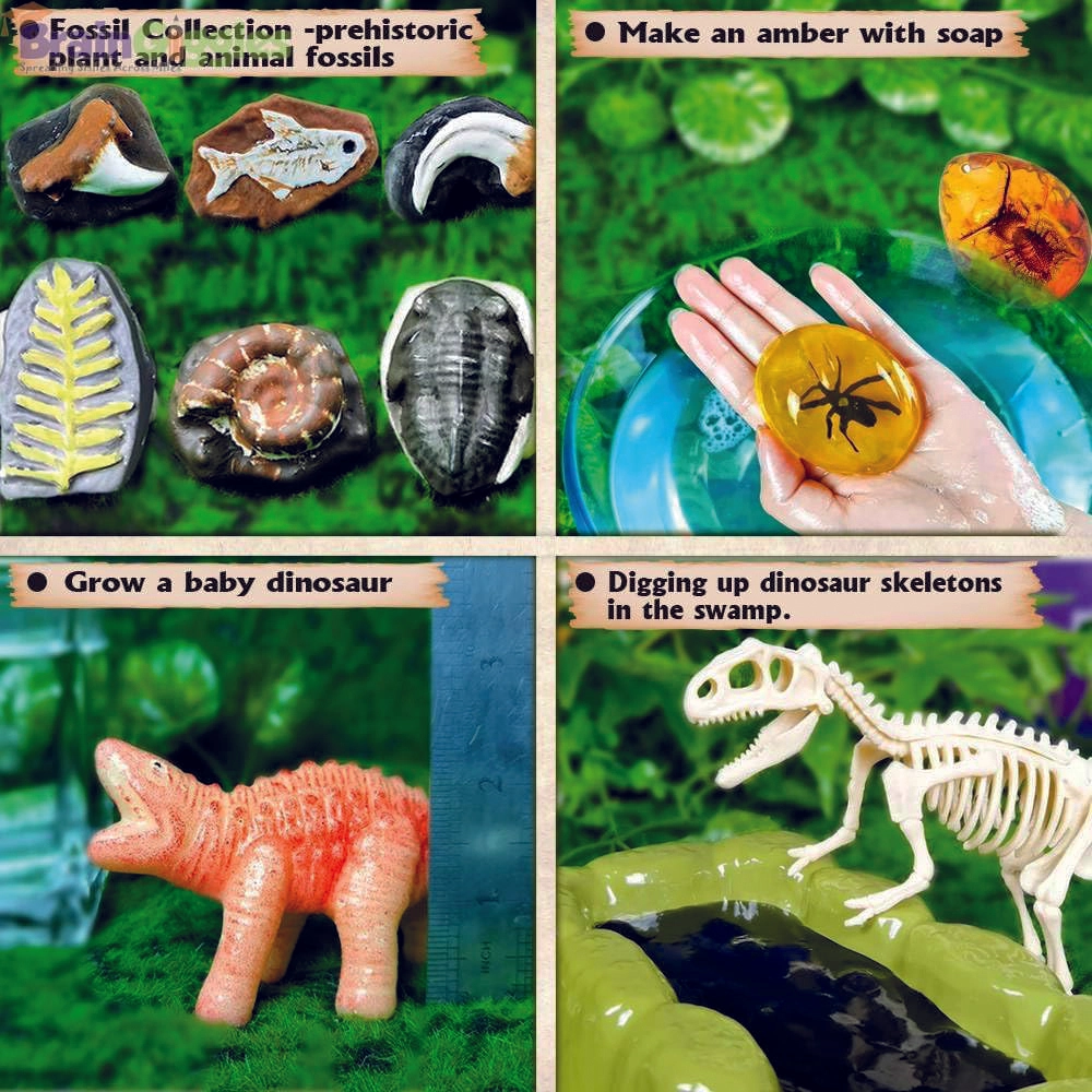 Science Experiment Kit Exploring Prehistoric Life - 8 years+ 17 pieces