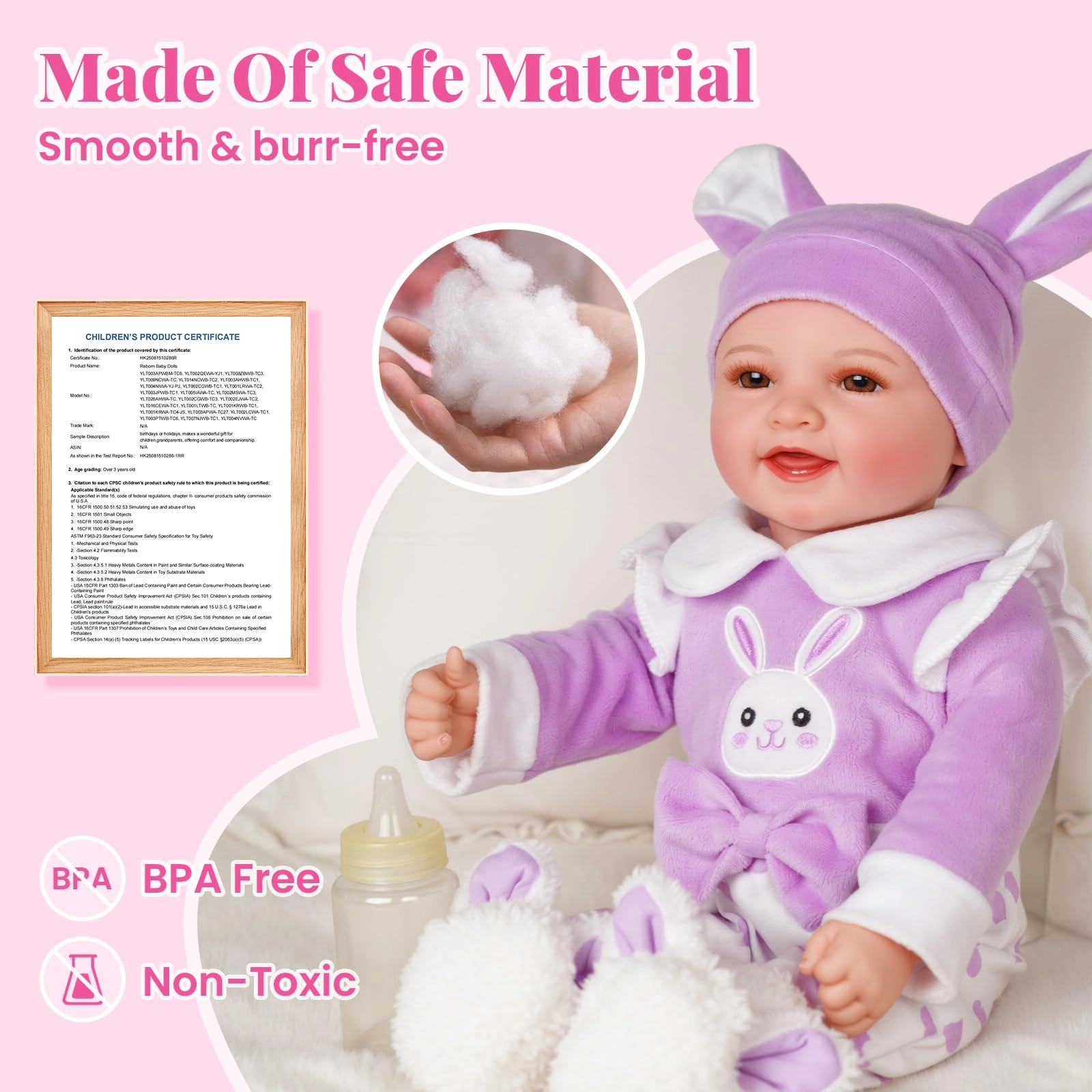 Twin Baby Dolls - 17 silicone vinyl Girl and Boy Newborn RabbitThemed Outfits Ages 3+