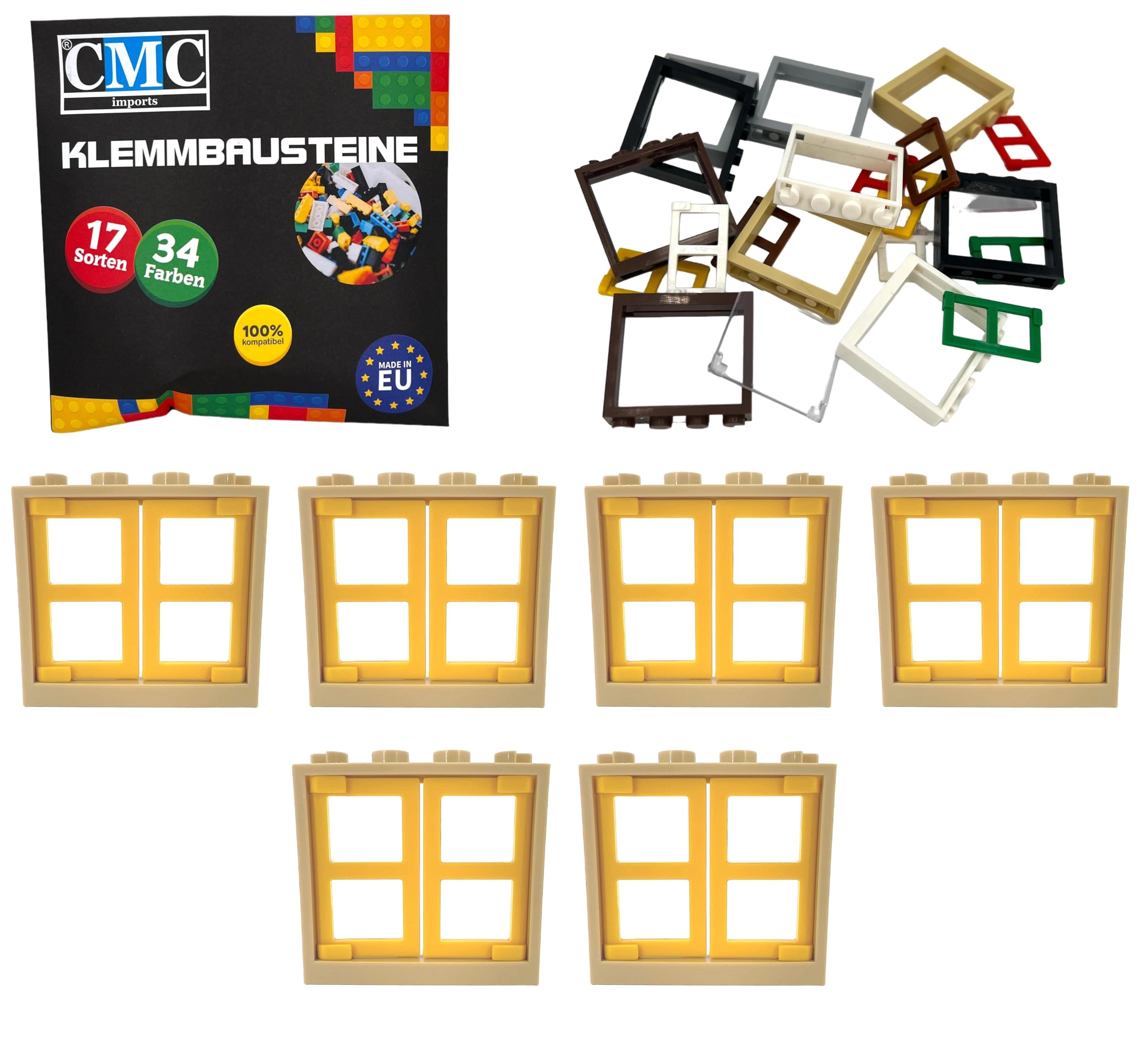 Window Frame 1 x 4 x 3 - 6 pcs