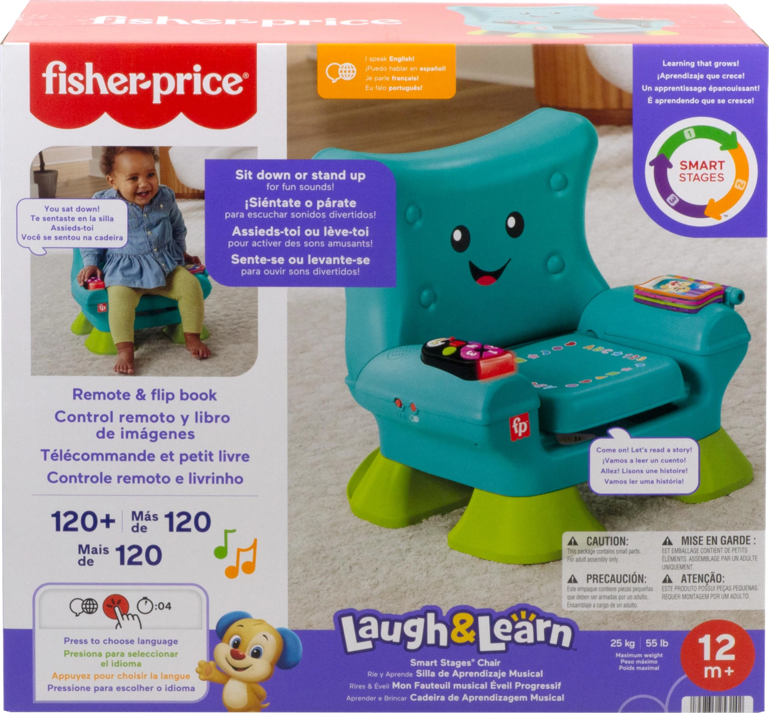 Fisher-Price Laugh & Learn Smart Stages Chair - Early Education 1 years+