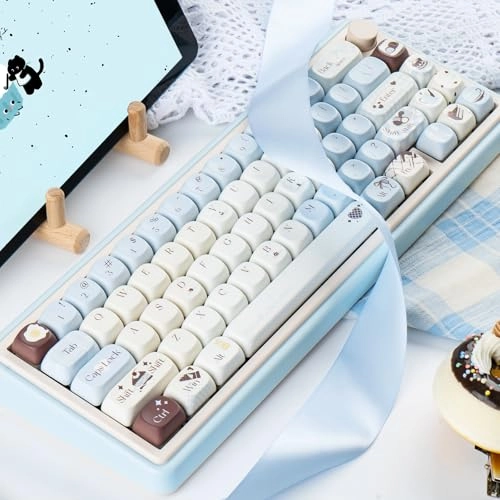 PBT Keycaps - 132 Keys MOA Profile Sea Salt Chocolate