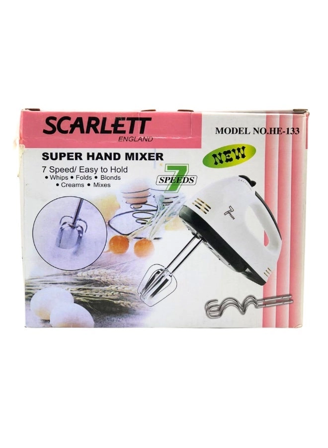 Super 7 Speed Hand Mixer - 200W