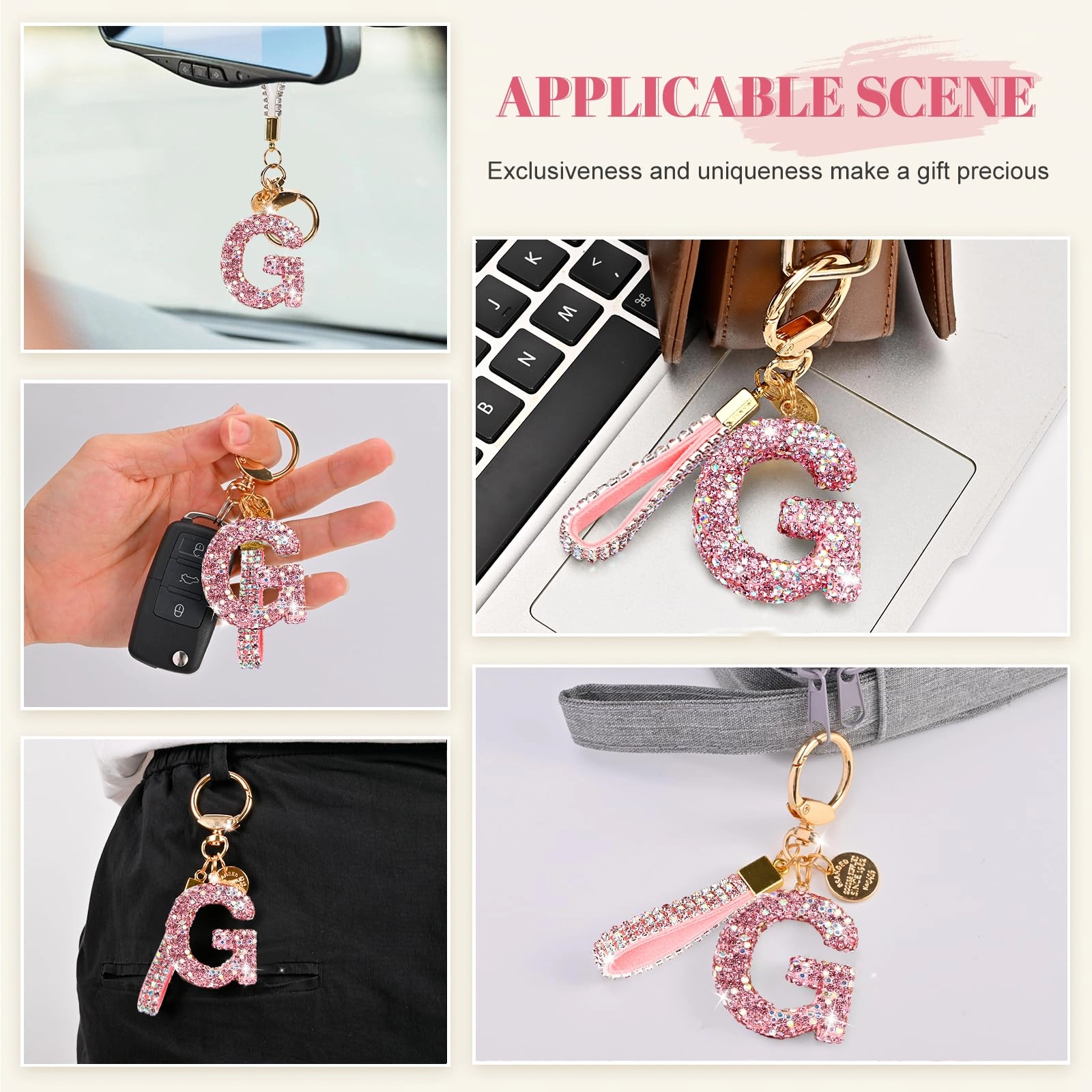 Initial Letter Keychain