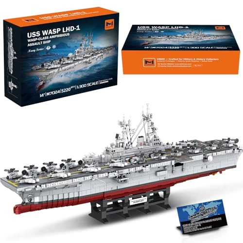 US Navy Wasp-Class Amphibious Assault Ship (M7024) - 1:300 Scale Full-Scale Deck Liftable Hangar