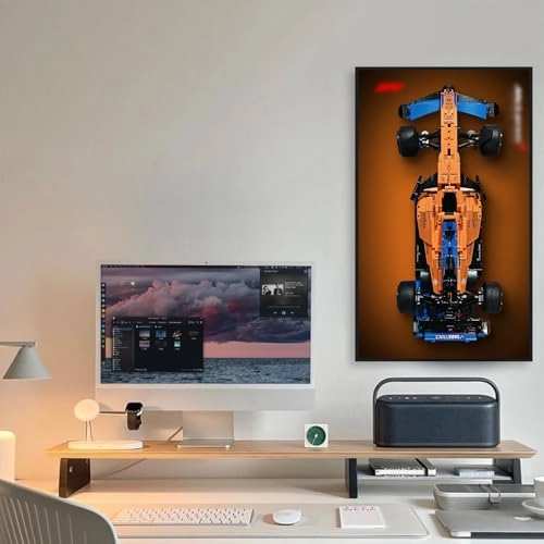 LEGO Technic Display Wallboard - Wall Mount Aluminum Acrylic