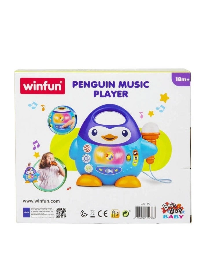 Penguin Music Player - catchy melodies and applause sound Kids Unisex