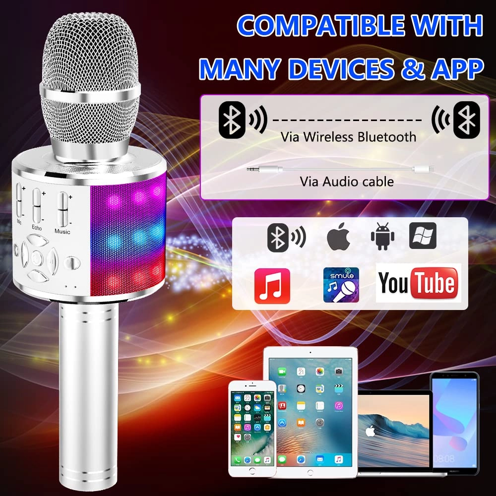 Karaoke Microphone - Handheld Bluetooth
