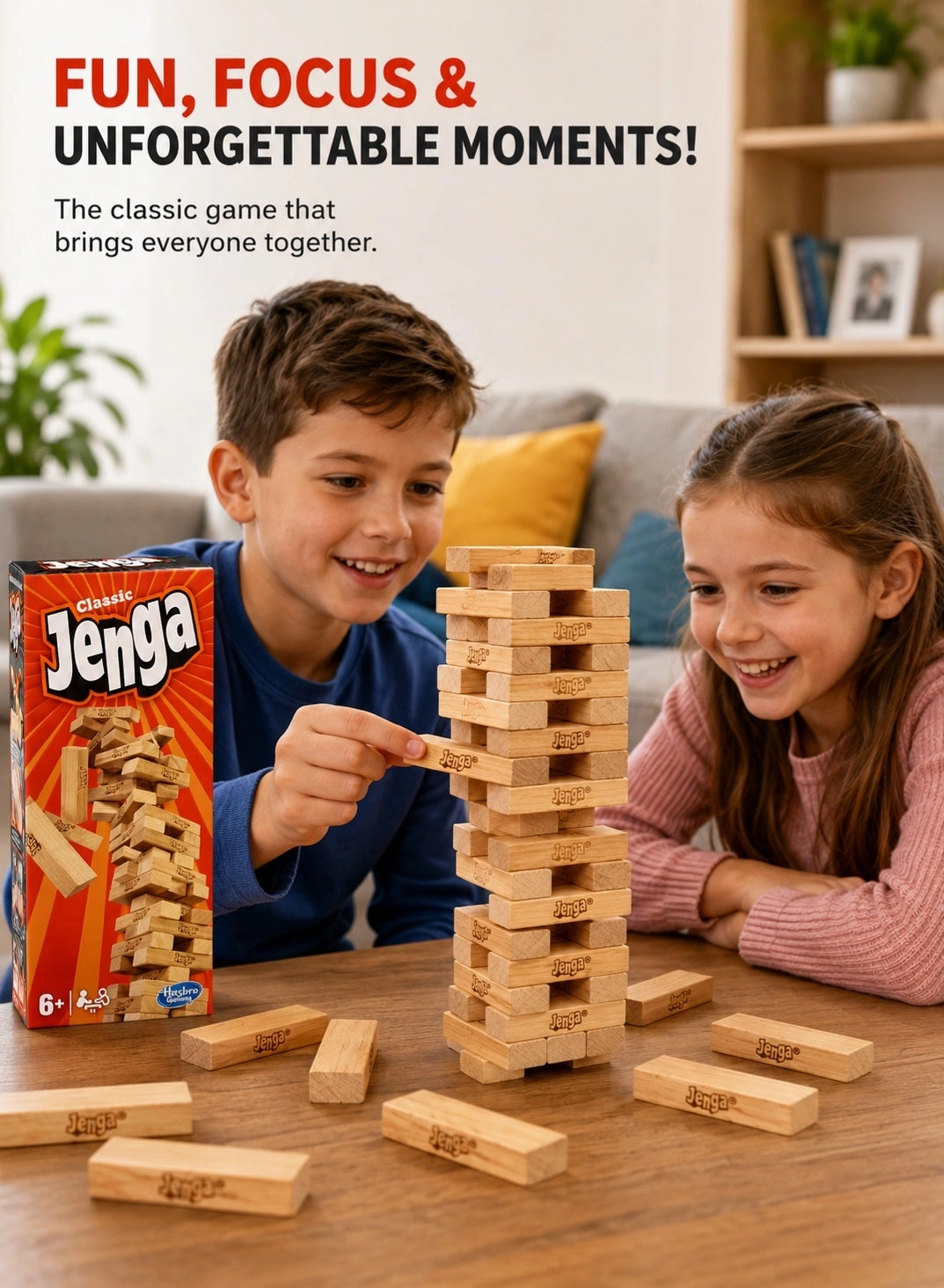Jenga Classic - Ages 6+ 54 piece(s)