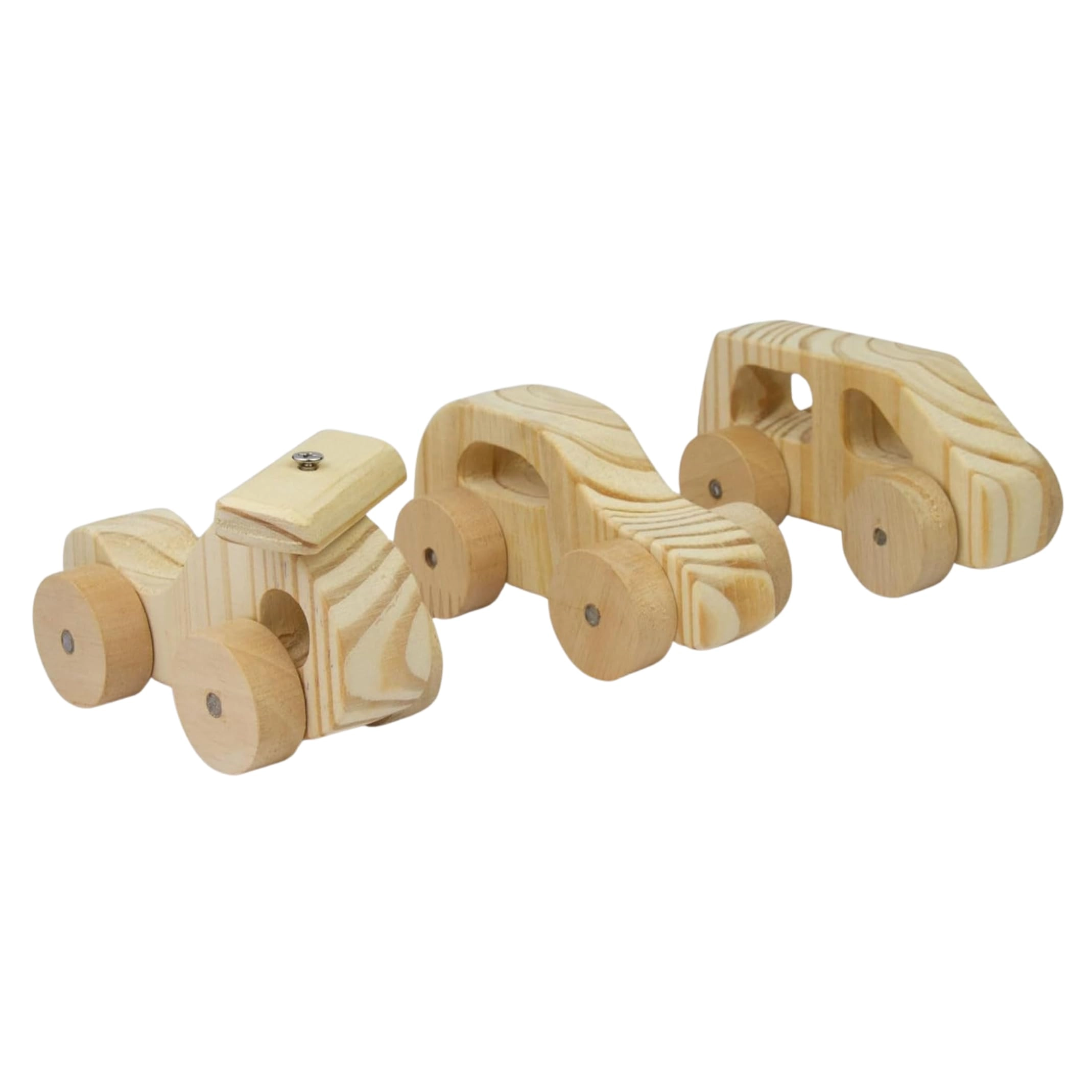 HELINA DESAI Wooden Van + Wooden Car + Wooden Helicopter - 1 and up 3 pieces