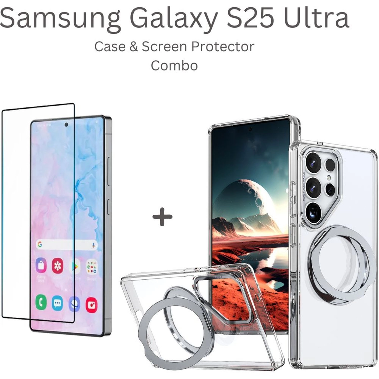 GMBMS25U Case Screen Protector for Samsung Galaxy S25 Ultra