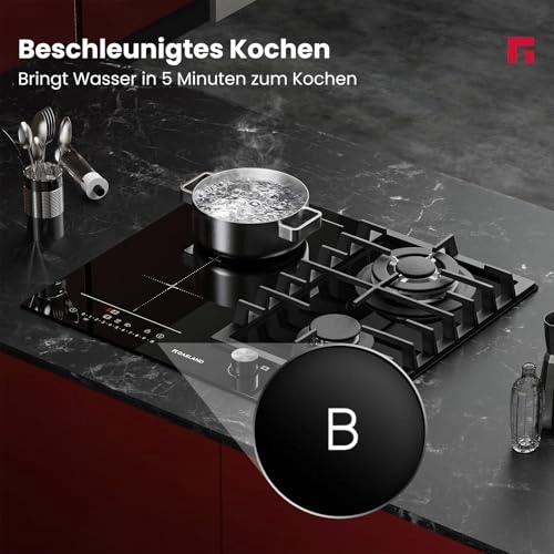 GIH604BF Gas + Induction hob