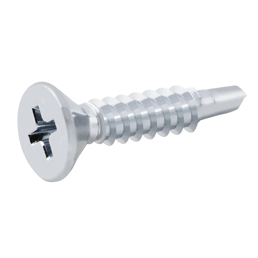 Zinc-Plated Carbon Steel Self Drilling Screw Pack 4.8mm 25mm