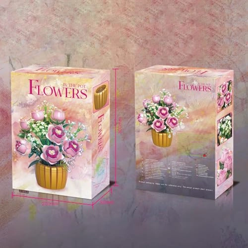 Eternal Pink Rose - 1056pcs