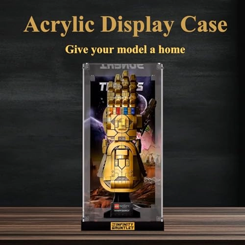 Acrylic Display Case - 15 x 15 x 35 cm compatible with Lego 76191