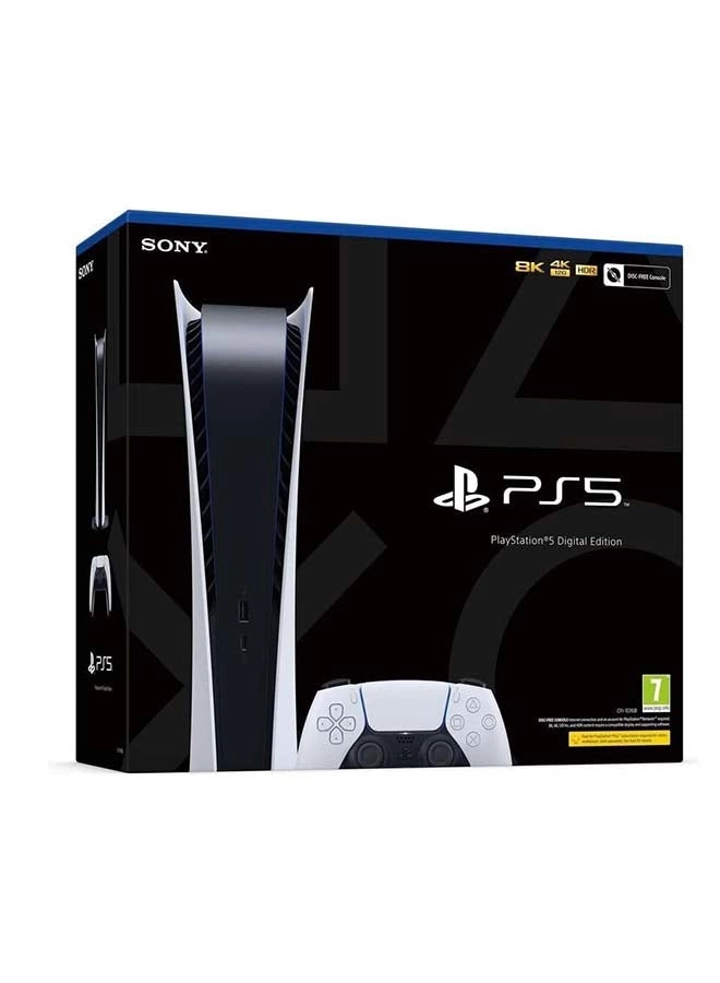 PlayStation 5 Digital Edition - International Version (Non-Chinese) + Extra White Controller