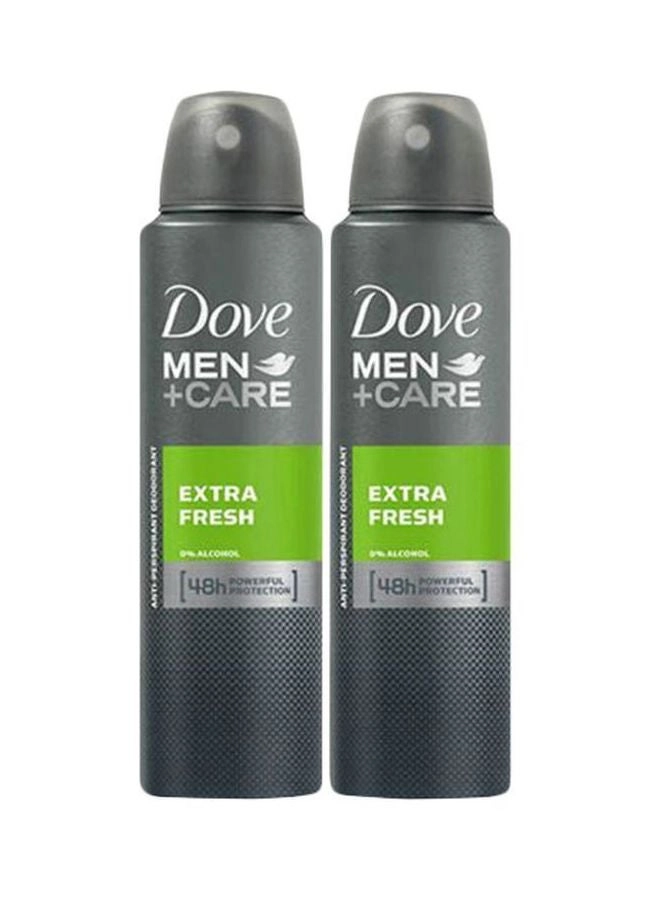 Extra Fresh Dry Antiperspirant Deodorant Spray - 2X150 ml