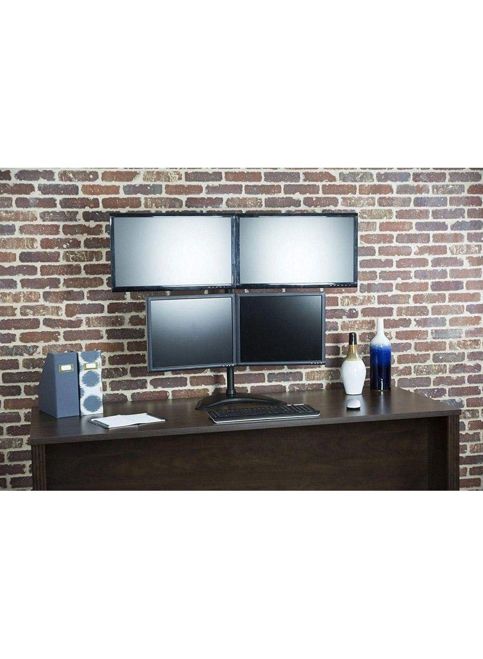 Quad Monitor Desk Mount - four 19-32 inches 75x75mm or 100x100mm