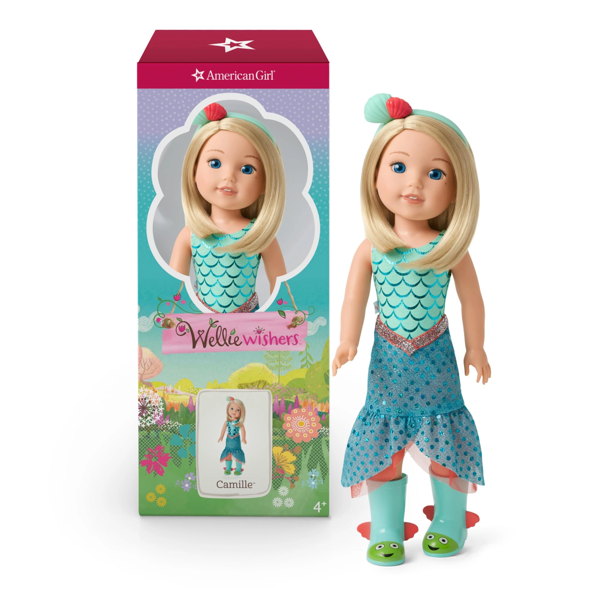 Mattel Camille Doll - 14.5-inch Blonde Mermaid Ages 4+